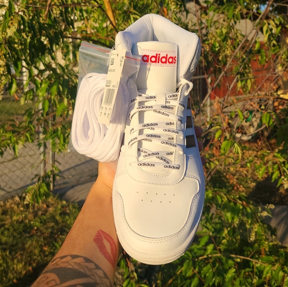 Adidas Hoops 2.0 Mid White Legend In